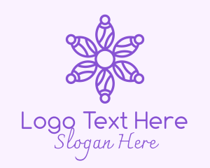 Purple Flower Gardening  Logo