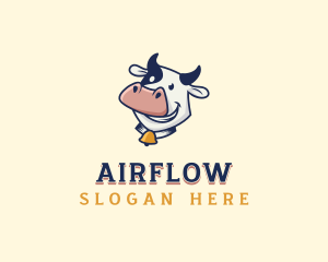 Cow Dairy Livestock logo design