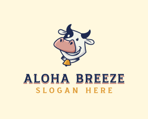 Cow Dairy Livestock logo design