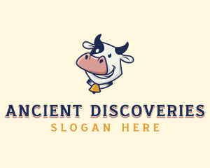 Cow Dairy Livestock logo design