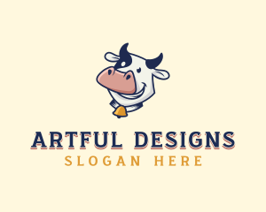 Cow Dairy Livestock logo design