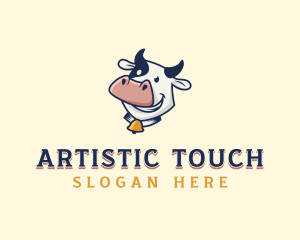 Cow Dairy Livestock logo design