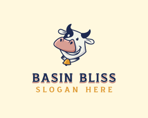 Cow Dairy Livestock logo design