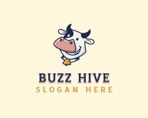 Cow Dairy Livestock logo design