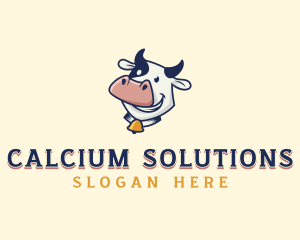 Cow Dairy Livestock logo design