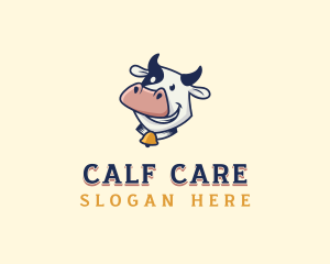 Cow Dairy Livestock logo design