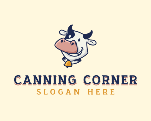 Cow Dairy Livestock logo design