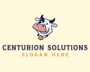 Cow Dairy Livestock logo design