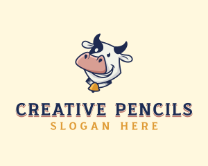 Cow Dairy Livestock logo design