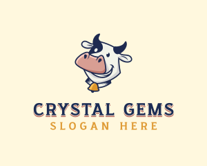 Cow Dairy Livestock logo design