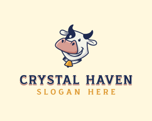 Cow Dairy Livestock logo design