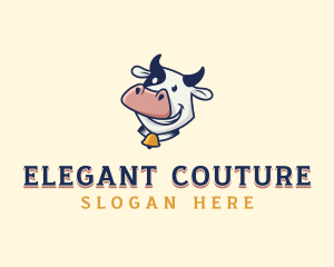 Cow Dairy Livestock logo design