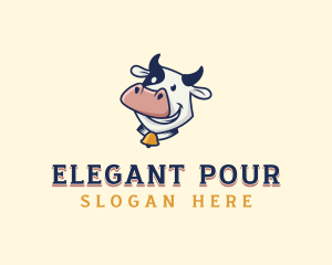 Cow Dairy Livestock logo design