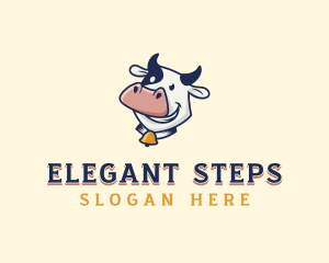 Cow Dairy Livestock logo design