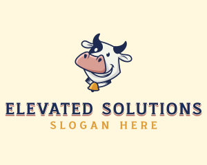 Cow Dairy Livestock logo design