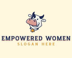 Cow Dairy Livestock logo design