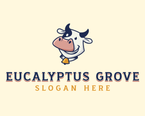 Cow Dairy Livestock logo design