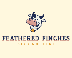 Cow Dairy Livestock logo design