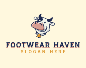 Cow Dairy Livestock logo design