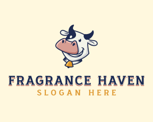 Cow Dairy Livestock logo design