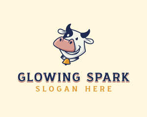 Cow Dairy Livestock logo design