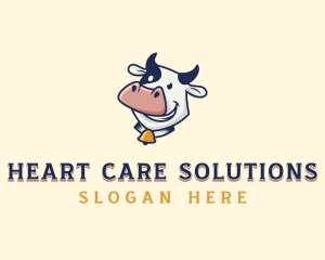 Cow Dairy Livestock logo design