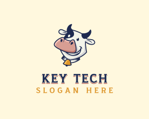 Cow Dairy Livestock logo design