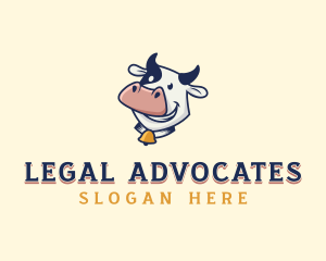 Cow Dairy Livestock logo design