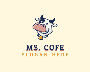 Cow Dairy Livestock logo design