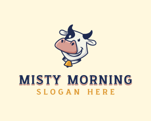 Cow Dairy Livestock logo design