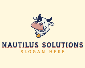 Cow Dairy Livestock logo design