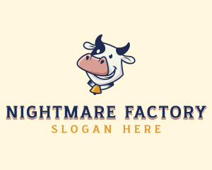 Cow Dairy Livestock logo design