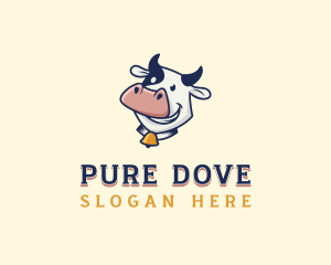 Cow Dairy Livestock logo design