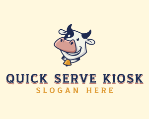 Cow Dairy Livestock logo design