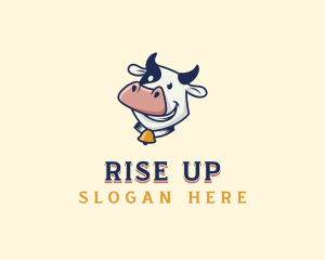 Cow Dairy Livestock logo design