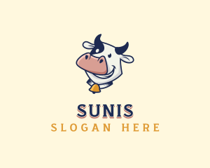 Cow Dairy Livestock logo design