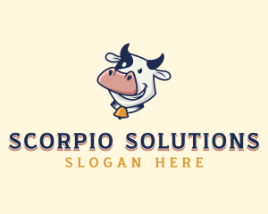 Cow Dairy Livestock logo design