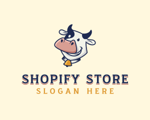 Cow Dairy Livestock logo design