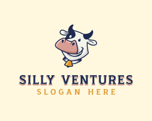 Cow Dairy Livestock logo design