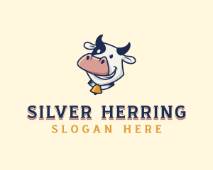 Cow Dairy Livestock logo design