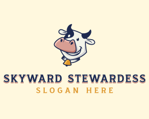 Cow Dairy Livestock logo design