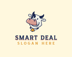 Cow Dairy Livestock logo design