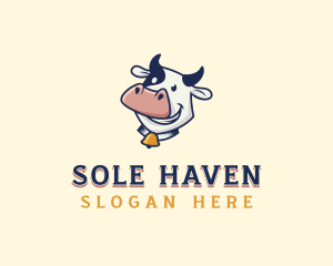 Cow Dairy Livestock logo design