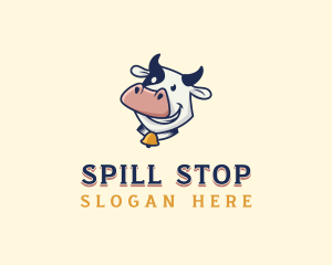 Cow Dairy Livestock logo design