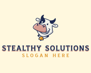 Cow Dairy Livestock logo design