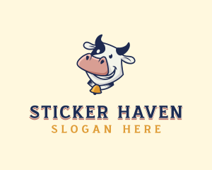 Cow Dairy Livestock logo design