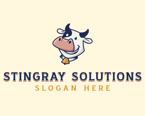 Cow Dairy Livestock logo design