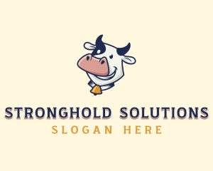 Cow Dairy Livestock logo design