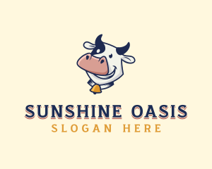 Cow Dairy Livestock logo design