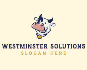 Cow Dairy Livestock logo design